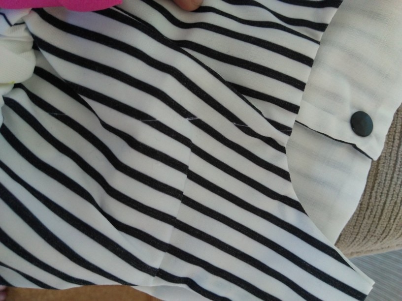 Stylish Pink Ribbon Stripe Top with Bunny Print Bottom Bodysuit Romper ...