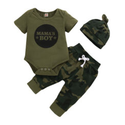 MyLoveHoney Baby Mama's Boy Camouflage Onesie Outfit