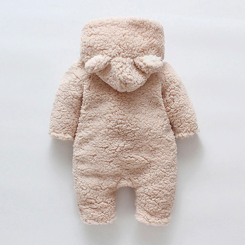 Teddy Bear Baby Romper Hoodie Fleece Design - MyLoveHoney Clothing