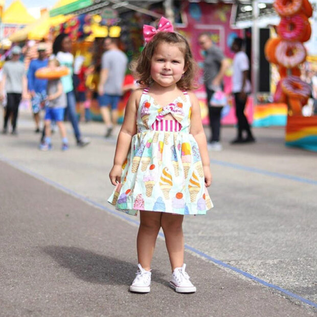 MyLoveHoney Baby Dress Ice-Cream Print