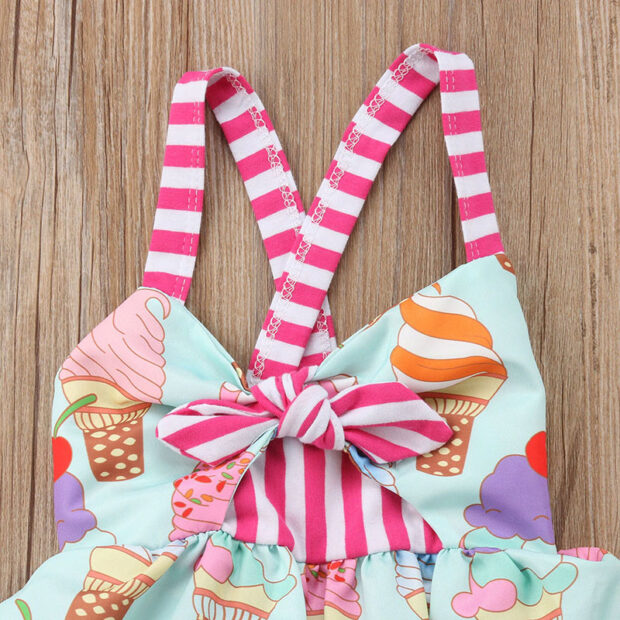 MyLoveHoney Baby Dress Ice-Cream Print