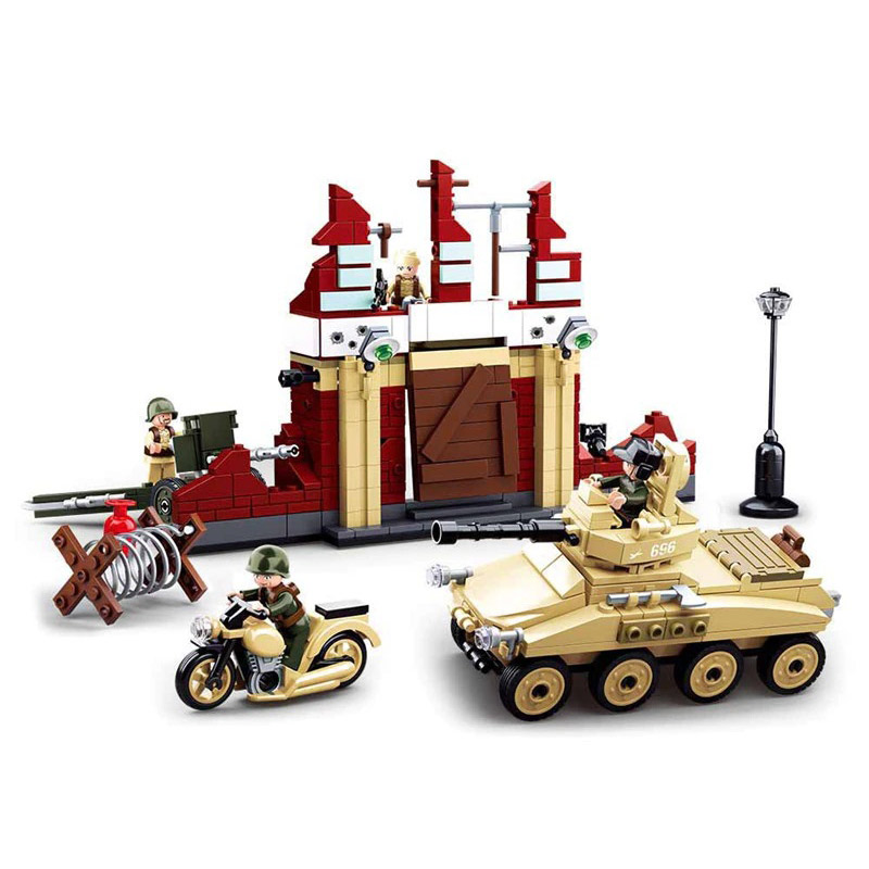 Sluban Allied Willys Jeep Brick Toy - MyLoveHoney Toys